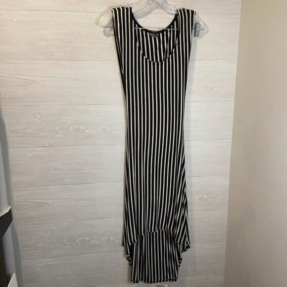 Wet Seal Open Back Striped Hi Lo Maxi/ Sundress Swim Coverup - Picture 3 of 7